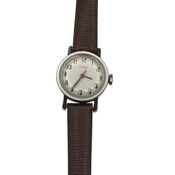 VTG Timex Women's Mechanical Watch 25mm New Adjustable Band - Wind Up - Picture 1 of 15